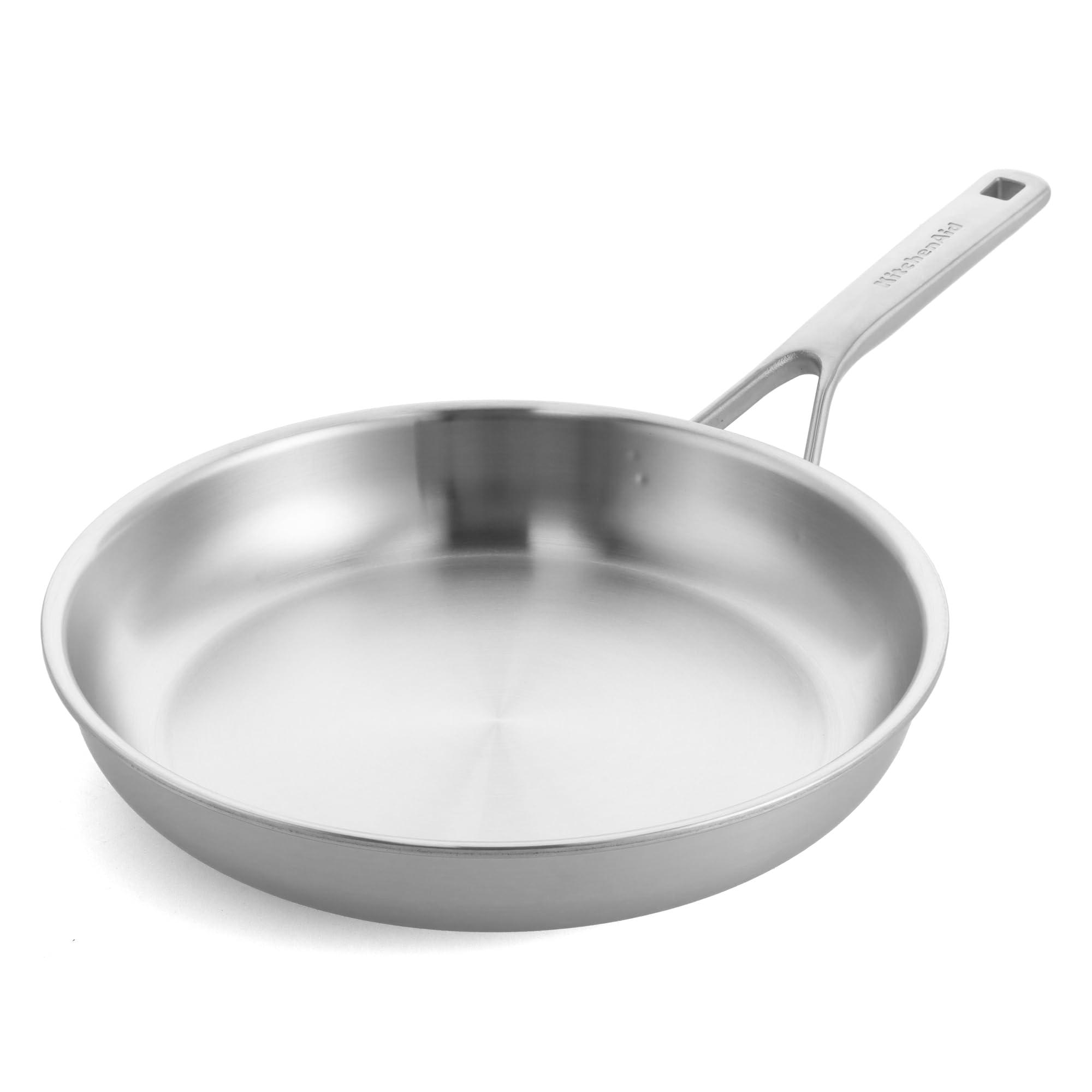 Kitchenaid Silver Multiply 3Ply Stainless Steel 24 Cm Frying Pan Skillet, Pfas Free, Triply, Multiclad, Induction Suitable, Oven Safe Up To 220°C,