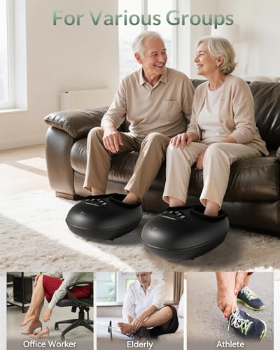 Masseur de pieds contre la fatigue avec compression et mode réglable