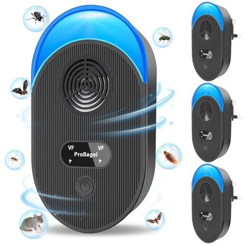 Ultrasonic Pest Repeller, 4PCS Powerful Mouse Repellent Plug in Pest Control for Bugs, Mosquito,...