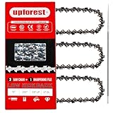 16' Chainsaw Chain 3/8'LP Pitch -.050' Gauge 57DL Fits Worx WG300 WG303 WG303.1 WG304;Echo CS-330T, CS-346, CS-280 Husqvarna:334T, 335T,HITACHI CS33EB16 JOHN DEERE 25EV, CS36, CS40 (91MOPX57)