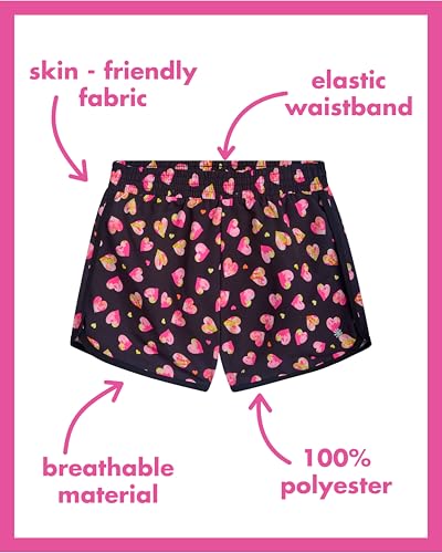 dELiA*s Girls Athletic Shorts - 4 Pack Active Performance Running Soccer Gym Shorts for Kids with Fanny Pack (Sizes: 7-16)3