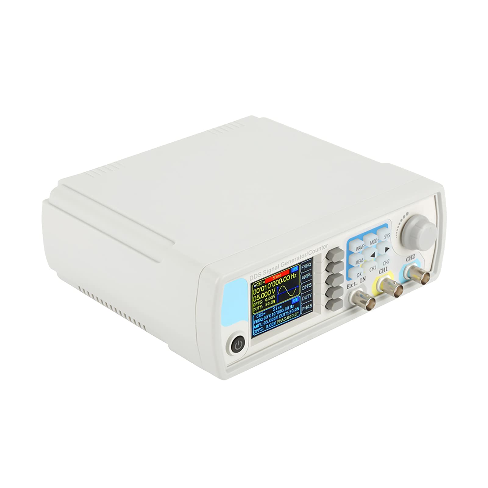 Generatore di Segnale, Generatore di Funzione Jds6600 Dds a Frequenza Sinusoidale ad Alta Precisione Controllo Strumentazione Digitale Ac100-240v (Reg. USA 60 Hz) (15 Hz)
