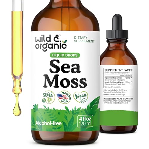 Wild & Organic Sea Moss Drops with Bladderwrack (4 fl oz)