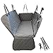 LUCKYERMORE Waterproof 5-in-1 Dog Car Seat Cover, 600D Heavy Duty Scratch Proof Nonslip Durable Soft Car Hammock Protector for Dog Mesh Visual Window with Storage for Cars Trucks SUVs, Gray
