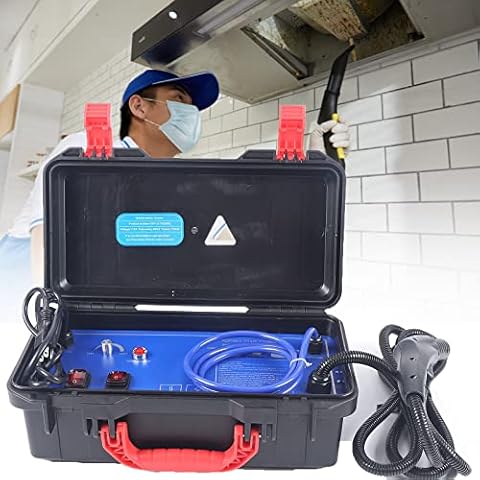 wzfdm High Pressure Commercial Steam Cleaning System Hand-held 5Bar Pressurized Steam Cleaner 360 ° Cleaning Cover