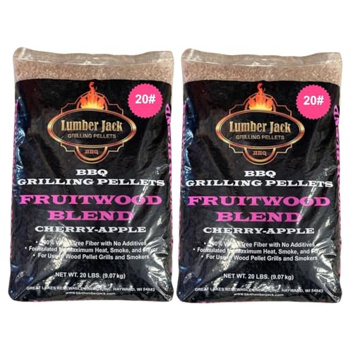 Lumber Jack Fruitwood Blend 80% Cherry and 20% Apple BBQ Pellets (40)