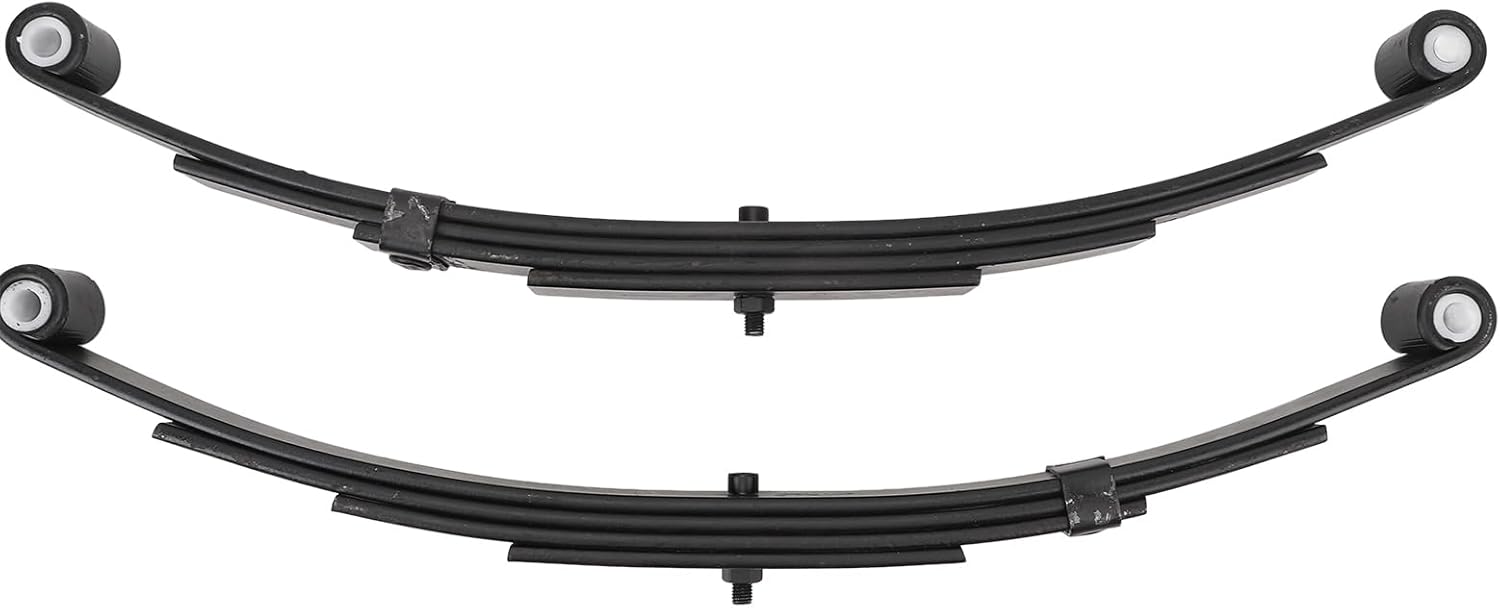 3500lbs Single Trailer Axle Suspension Kit, Heavy Duty Trailer Leaf Spring Kit, 4 Leaf Springs with U Bolt Hanger Kit for Enhanced Stability and Load Capacity, Perfect Replacement