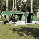 Genérico Tienda de campaña túnel para 5 Personas Impermeable Verde,Deportes,Actividades al Aire Libre,Camping y Senderismo,Tiendas de campaña,4009425