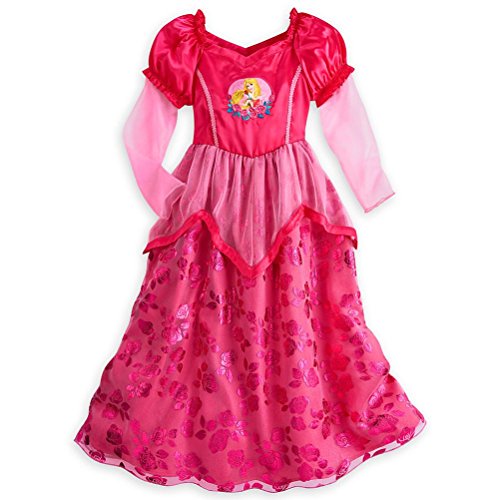 Disney Store Princess Aurora Little Girl Long Sleeve Nightgown Pajama 5/6