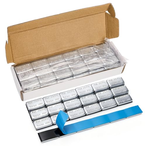 Elsjoy 1 oz Adhesive Stick-On Wheel Weights, Tire Balance Weight, 72 oz Box