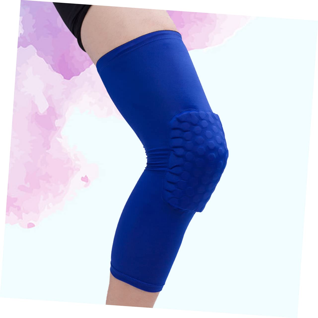 HANABASS Sports Basketball Knee Pads Honeycomb Leg Sleeve Elastic Support Brace Comfortable Pads Protector for Running Lightweight Size s