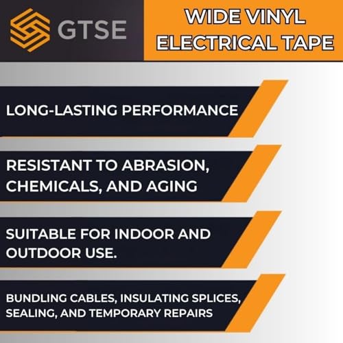 Image of GTSE Wide Pink Electrical Tape - Waterproof, Industrial Grade Vinyl, 2 in x 66ft- Strong Self-Adhesive PVC Electric Tape for Wire Insulation, 7 Mil, 600V - UL /CSA Listed