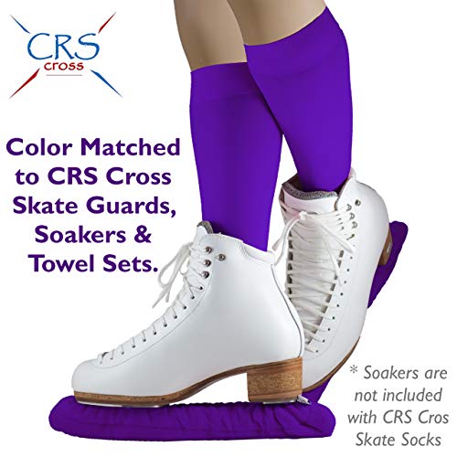image for CRS Cross Figure Skating Socks (2 Pair) Knee High Tights for Ice Skate