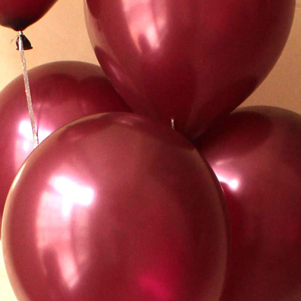 100 Rote Latex-Ballons 12 Zoll / 30 Cm | Für Geburtstag, Hochzeit, Party, Matt, Dick & Stabil