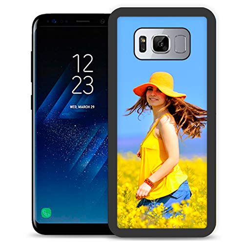 Fundas de móvil Samsung S8 Personalizadas con Fotos y Texto | Fundas Negras con los Laterales Flexibles para el Samsung Galaxy S8