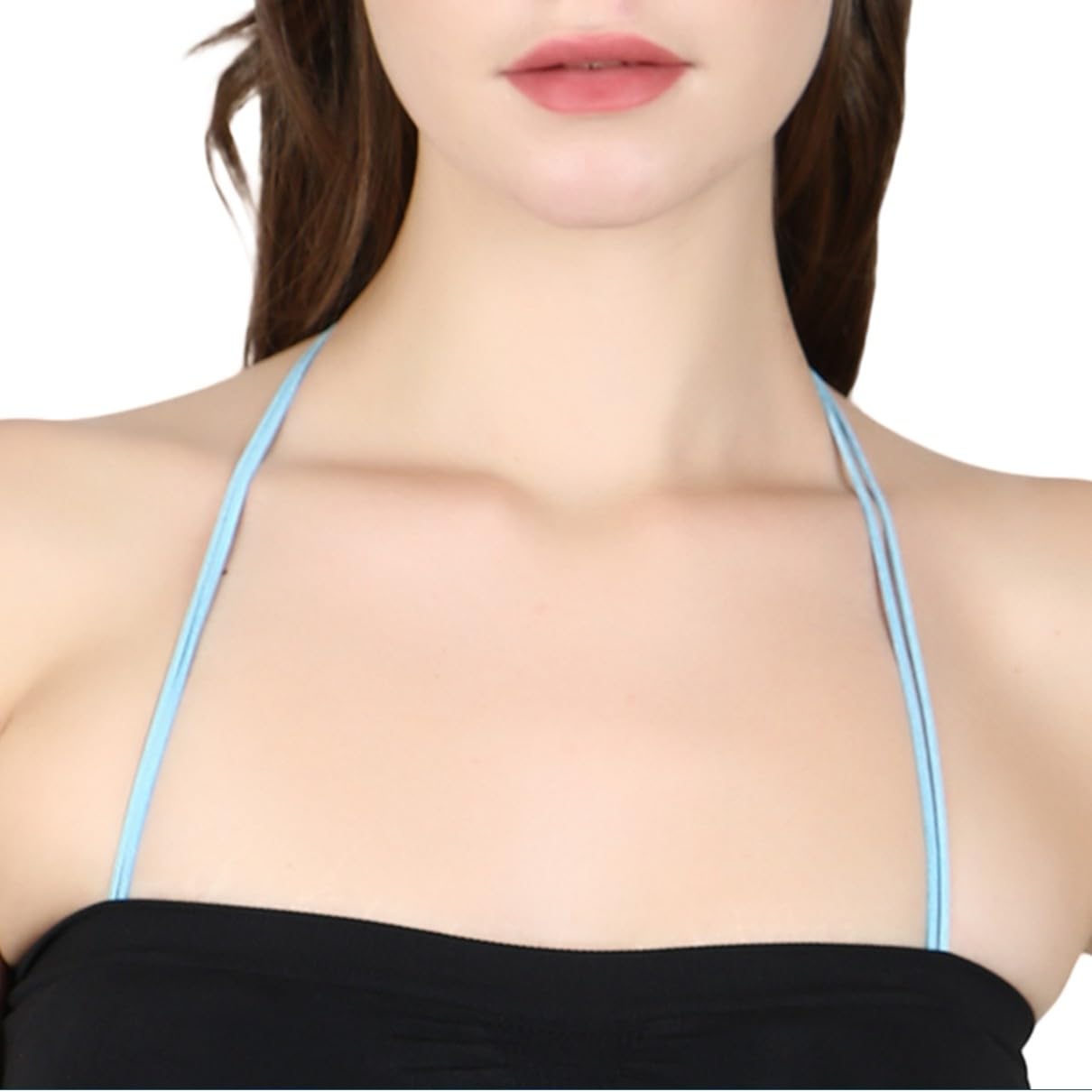 Soft Leather Cord Halter Neck Bra Strap for Strapless Bra,Dresses & Tank Tops | Fancy Detachable Decorative Bra Strap for Women and Girls-image-39