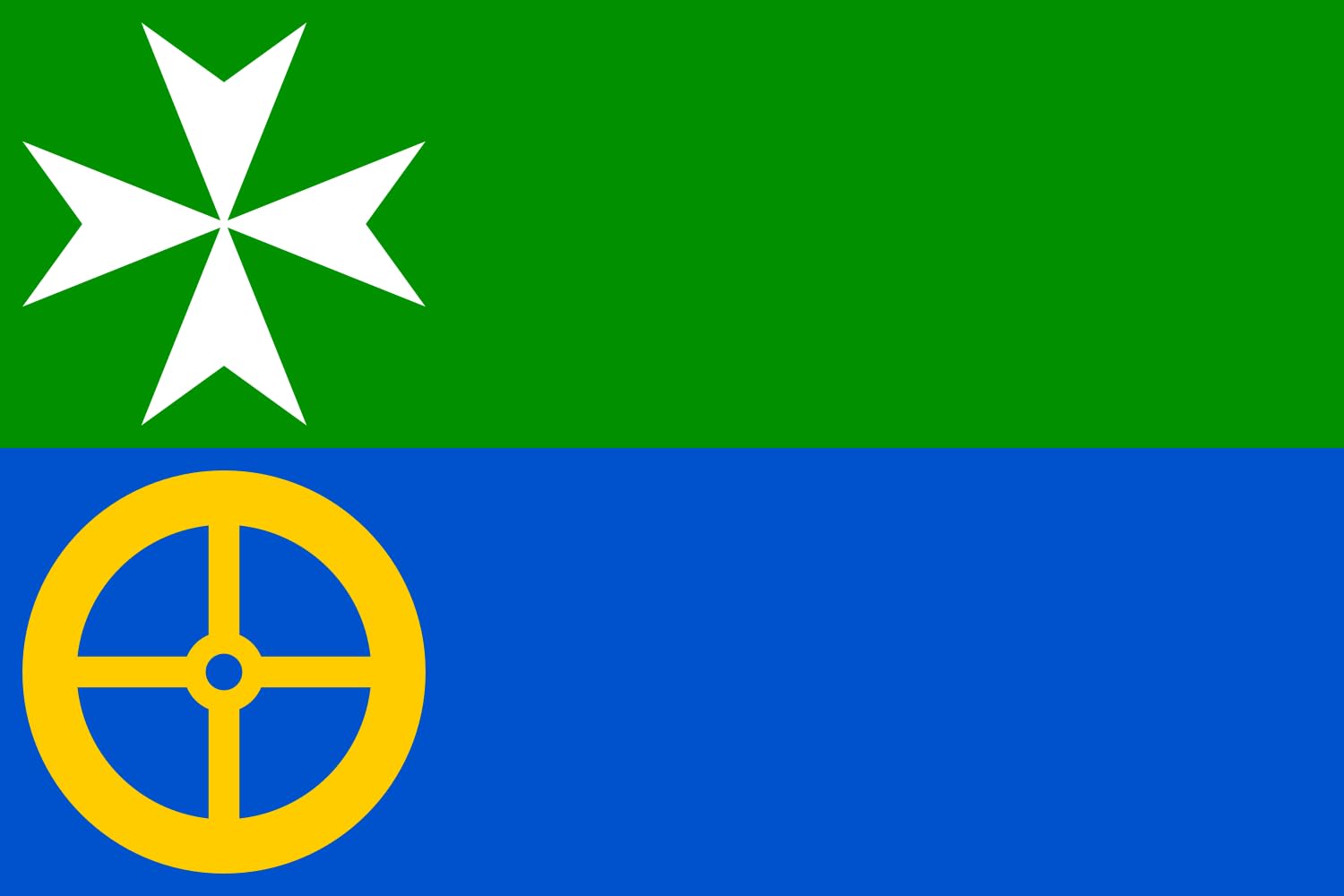 Drapeau Large Horní Poříčí en tissu haute résistance aux finitions premium