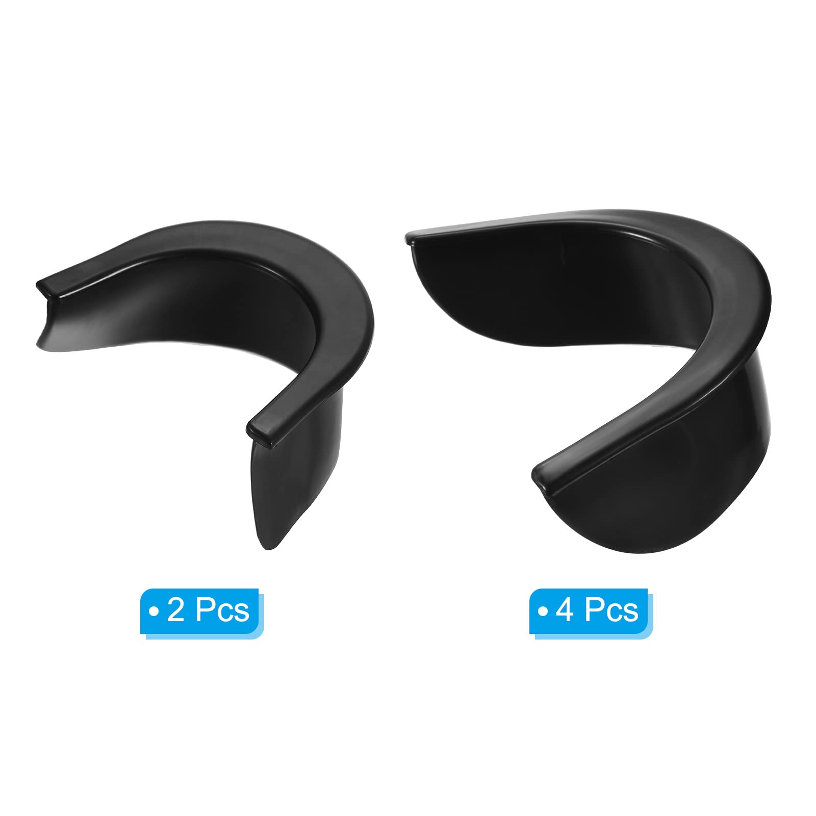 PATIKIL Biliardo Buco Rivestimenti, 6pz Pool Tavolo Tasca Rivestimenti Gomma Pool Tavolo Buco Rivestimenti Sostituzione per Pool Tavolo Biliardo, Nero
