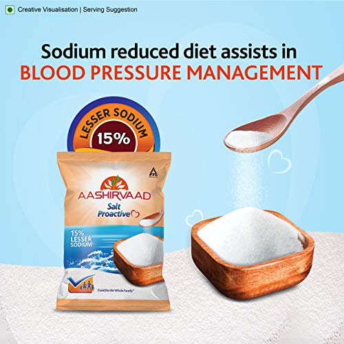 Image of Aashirvaad Superior MP Atta, 10kg Pack & Aashirvaad Proactive Low Sodium Salt, 1 Kg Pack