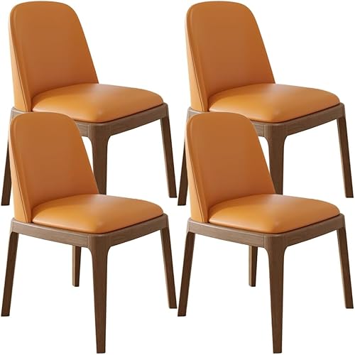 Miniatura 24 de YVYKFZD Juego de 2/4 sillas de comedor, sillas de comedor de madera, sillas de cocina tapizadas, silla de sala de estar sin brazos con respaldo