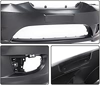 Vista 7 de CHEDA Cubierta de parachoques delantero con orificios para lámpara antiniebla imprimada compatible con Hyundai Tiburon 2005-2006 865112C500 HY1000153