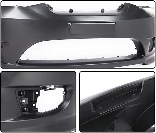 Miniatura 7 de CHEDA Cubierta de parachoques delantero con orificios para lámpara antiniebla imprimada compatible con Hyundai Tiburon 2005-2006 865112C500 HY1000153