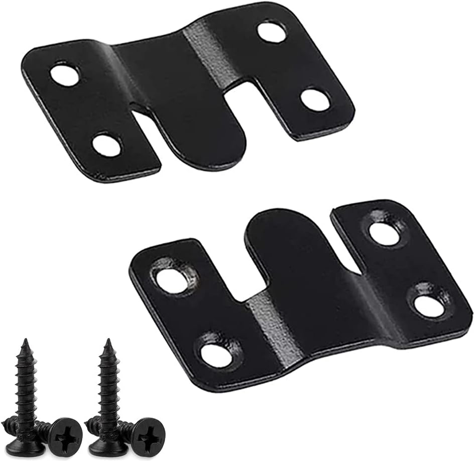 6 Pieces Furniture Connector Bracket, Concealed Mount Bracket, Flush