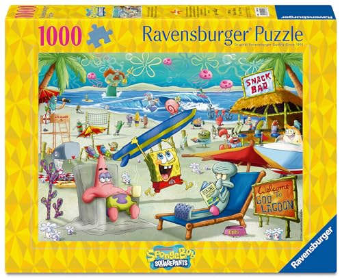 Ravensburger Spongebob Squarepants - Beach Fun at the Goo Lagoon - Rompecabezas de 1000 Piezas para Adultos miniatura 2