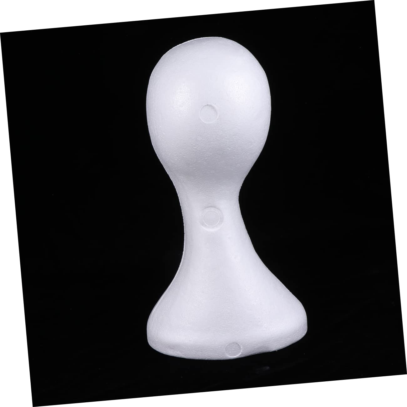 Mikinona White Female Mannequin Head Display Stand for Wigs Hats Scarves Eyeglasses Lightweight Easy to Pin Accessories for Cosmetology Art