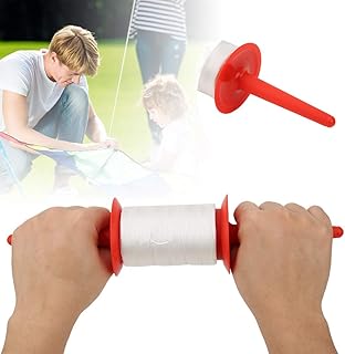 Cyrank Kite String Spool, 150M Kite String Kite Spool Kite Reel Winder Twisted Kite Line Accessory for Outdoor Kites