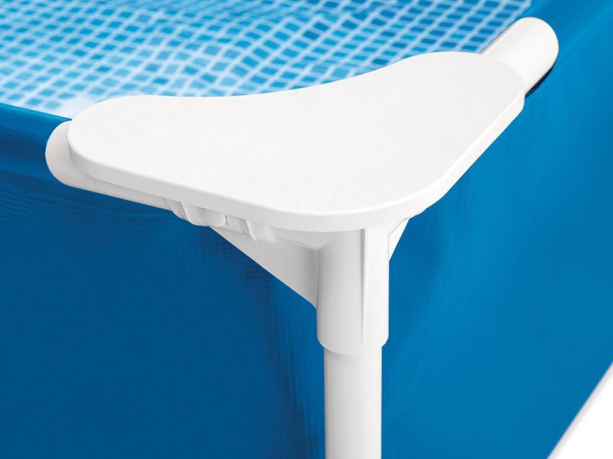 Intex 48404GN Rechteckige Hunde Rahmen Pool, Blau, 229 x 152 x 45,7 cm