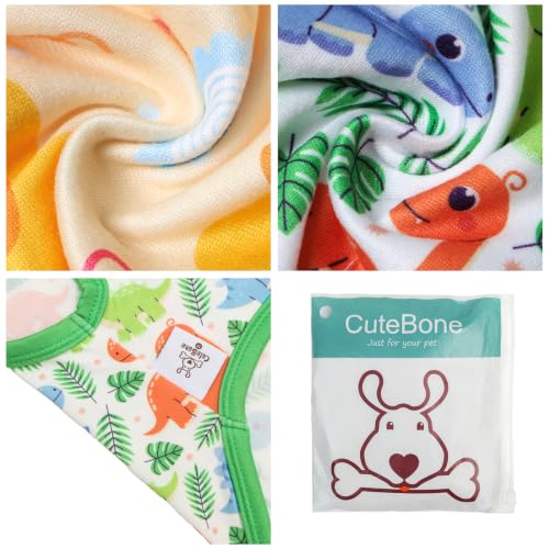 Image of CuteBone Dog Shirts 2-Pack Soft Pet Clothes Breathable Summer Vest for Small Puppy and Stretchy Cat Apparel 2BX24XL