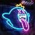 King Boo Neon Sign Ghost Led Neon Light with Dimmable switch Gaming Neon Sign for Kids Game Room Man Cave Birthday Halloween Decor Christmas Gift