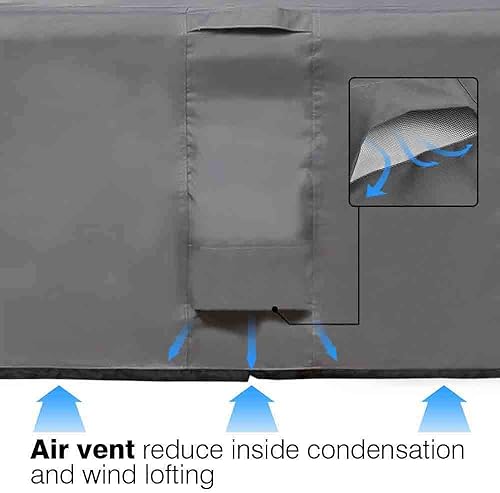 Miniatura 6 de Vailge Veranda Funda para mesa de patio rectangularovalada, resistente, impermeable y al aire libre, para muebles de jardín