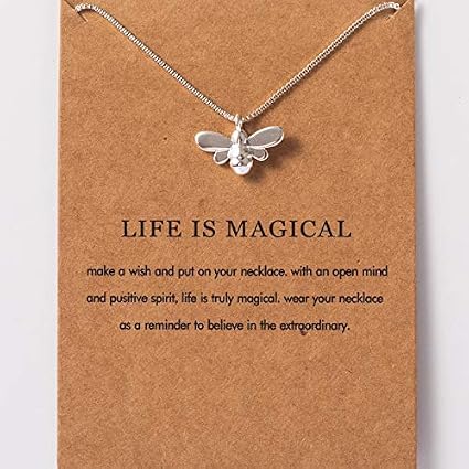 Sliver Plated Necklace for Women Box Chain with 3D Animal Charms，Perfect Christmas Gift Idea for Kids