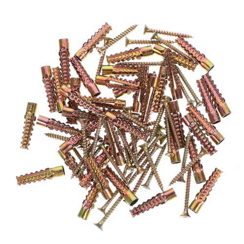 MUSISALY Drywall Anchor Repair Kit 40 Pcs Drywall Anchors Steel Expansion Screws Random Color