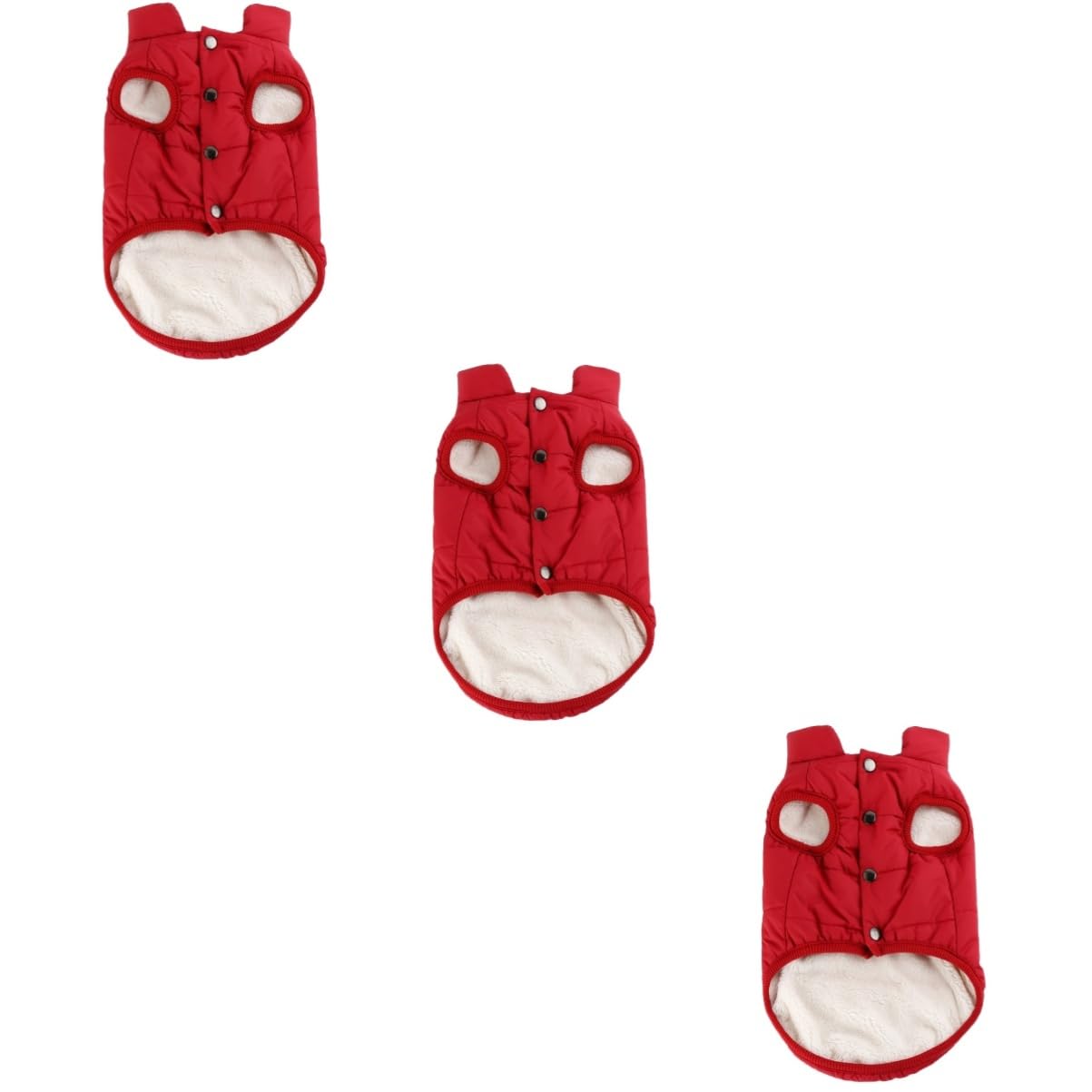 Manteau hiver pour chien petit avec rembourrage coton et fermeture boutons