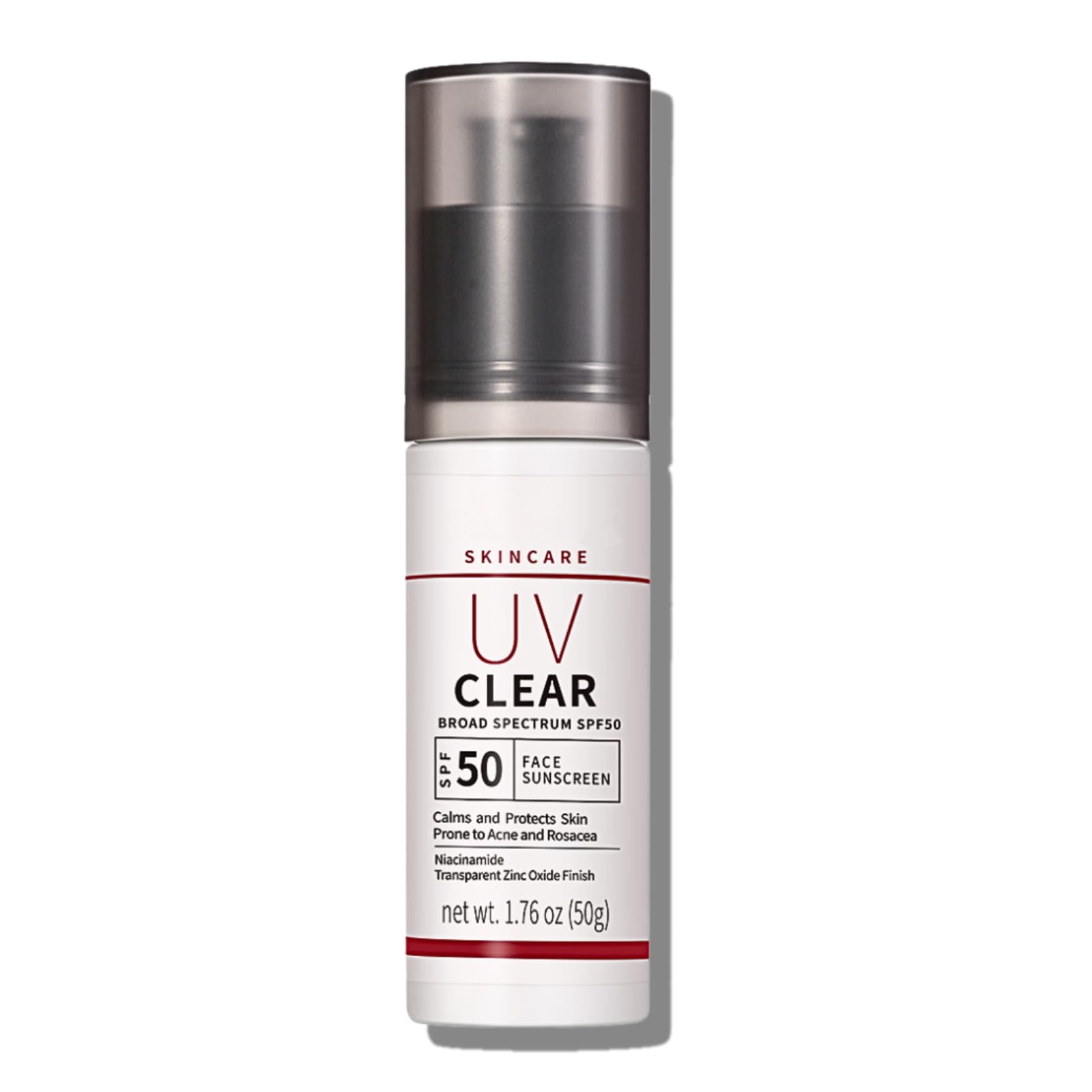 Mineral Sunscreen SPF 50 Face, Zinc Oxide Sunscreen for Acne Prone Skin Sensitive Skin Soothing Sun Cream SPF 50