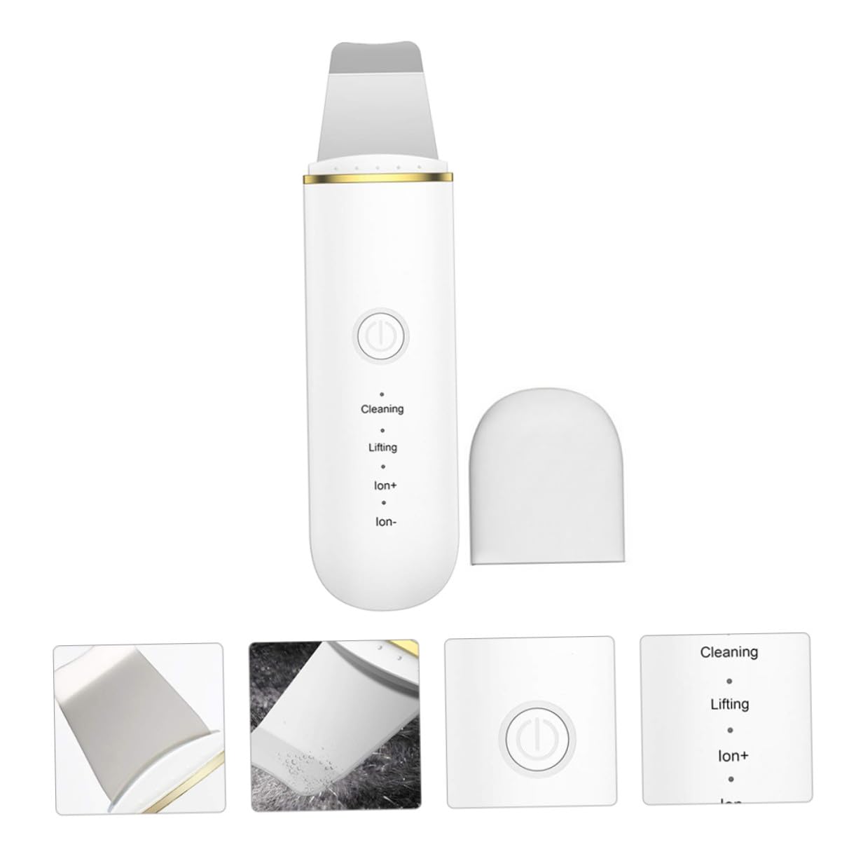 ABS Limpiador Facial Ultrasónico Blanco 500mah, para Mujeres