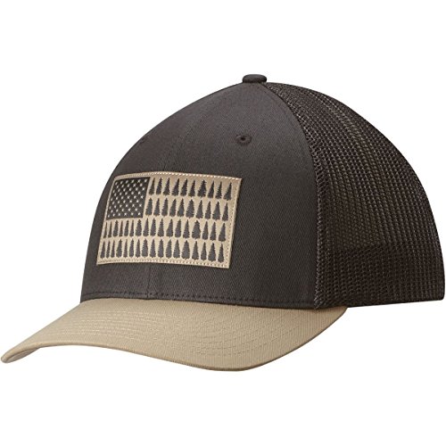 Columbia Men's Mesh Ball Cap, Shark/Tree Patch, S/M