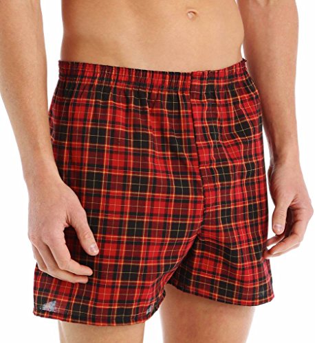 Fruit of the Loom Men's BigTartan Woven Boxer(Pack of 3)2