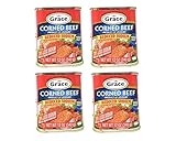 Grace Corned Beef Reduced Sodium (4 Pack, Total of 48oz)