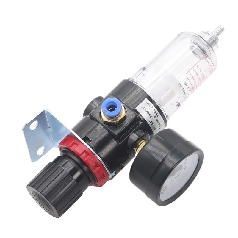 Filtro de tratamiento de aire neumático AFR2000 con manómetro ajustable de 1/4" 4