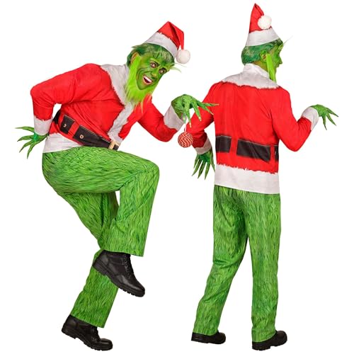 Costume de monstre de Noël adulte tenue carnaval Widmann Milano party fashion