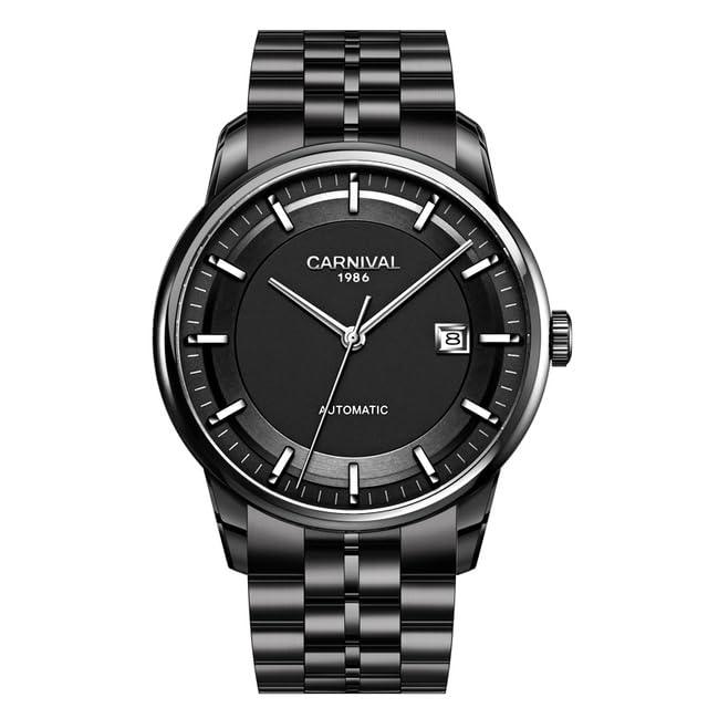 WATCHs-AE - mens automatic mechanical watches MIYOTAs Relogioss automatico Relojs hombre automatico Sapphire Crystal mekanik erkek kol saati (Silver)