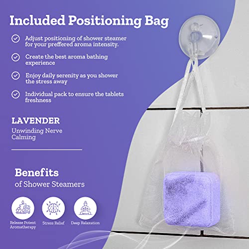 Miko Shower Steamers Aromatherapy For Women And Men, 12 Pack Long Lasting Essential Oil Infused Shower Bomb Aromatherapy For Stress Release And Relaxation, Valentine’s Day Gift For Him & Her -Lavender #TOP4