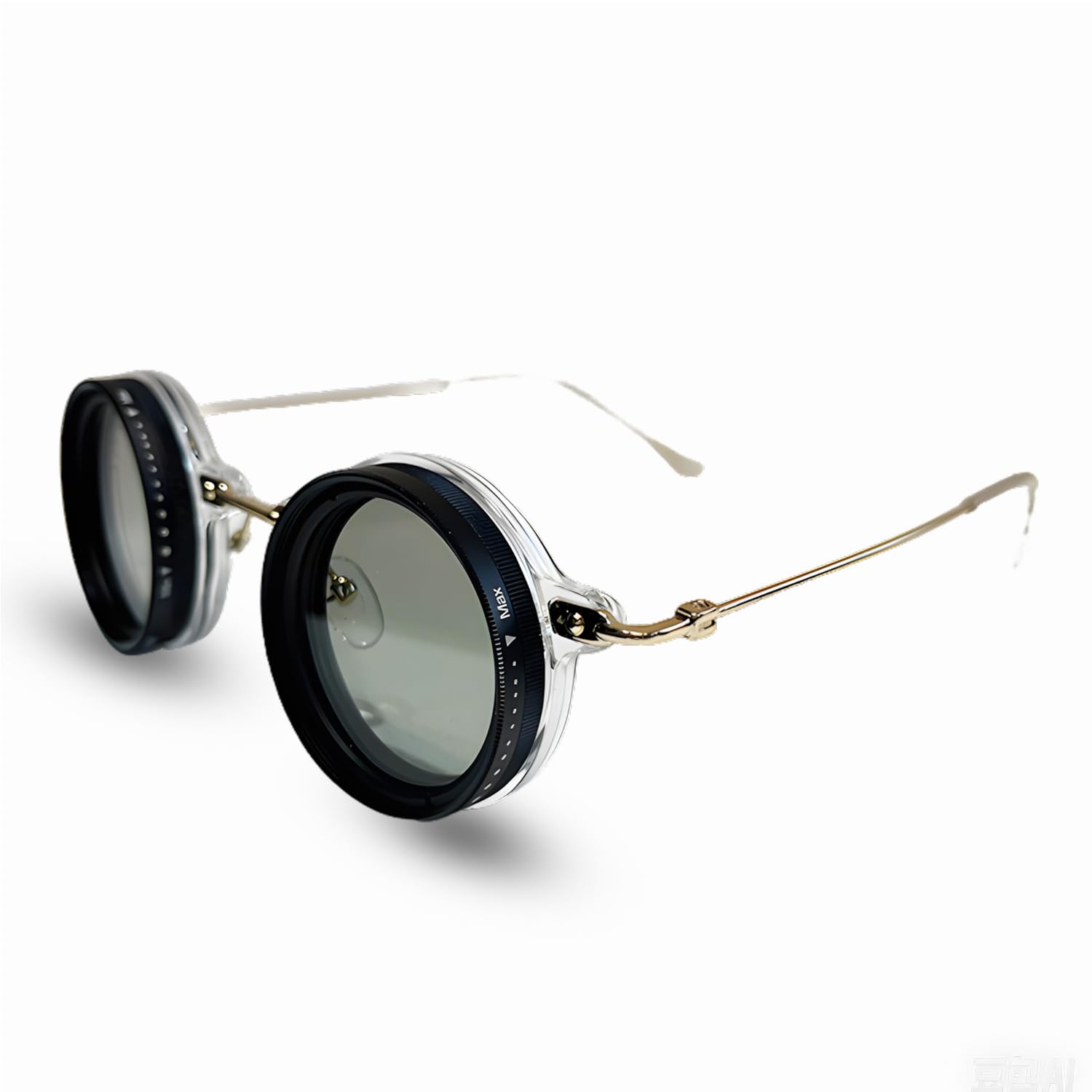 Adjustable Shades Glasses Tint Rounded Polarized Uv400 Lenses Nd Filter Sunglasses 1-9 Gears Beach Eyewear Unisex