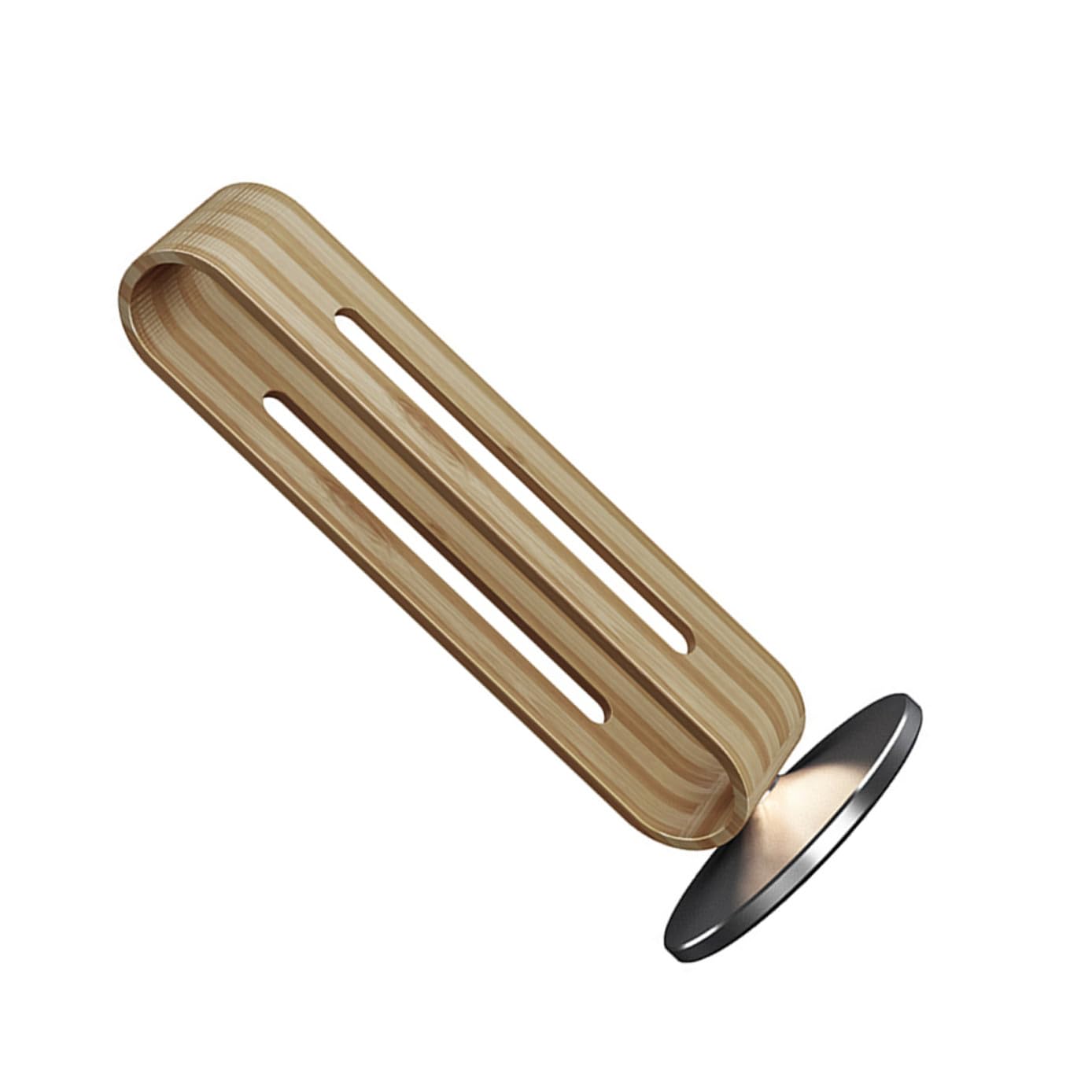 Supporto per Cuffie da Tavolo in Lega di Alluminio, Bamboo | Struttura Base Antiscivolo, Regge Fino a 3kg, Protegge Piano da Graffi