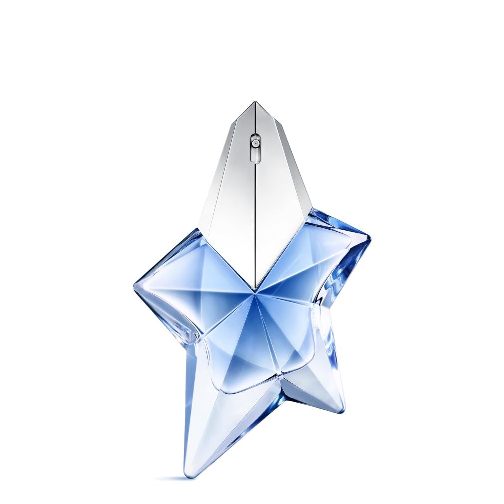 MUGLER Angel Eau de Parfum, Perfume para Mujer, Aroma Gourmand con Notas de Ámbar, Fragancia fascinante, Recargable, 50 ml