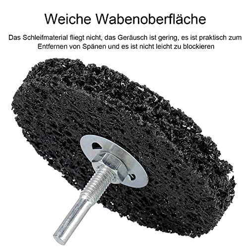 5 Stück CSD Scheibe Set, 100mm CBS Schleifscheibe Schwarz Grobreinigungsscheibe CBS Reinigungsscheibe für Winkelschleifer von Farbe, Rostschweißnähten, Oxidation Reinigen & Entfernen